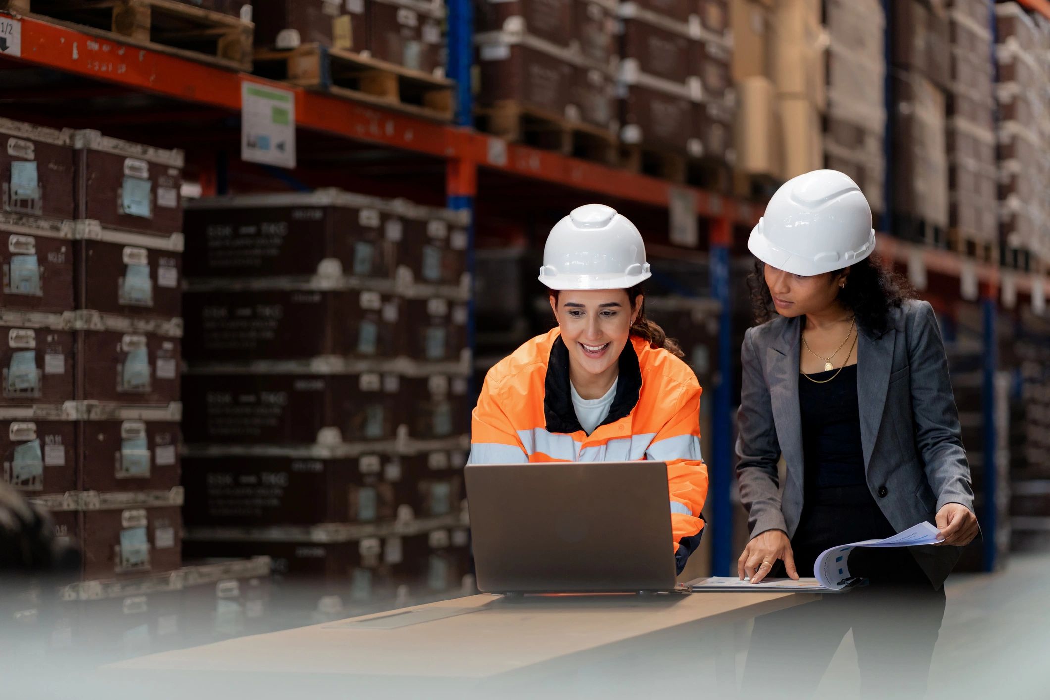 SaaS team working on laptops