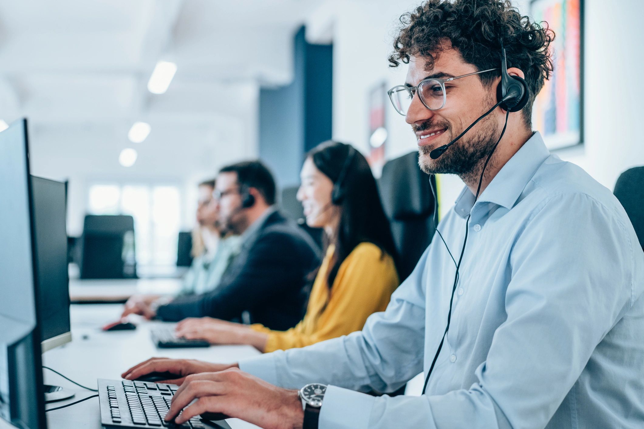 business team customer service